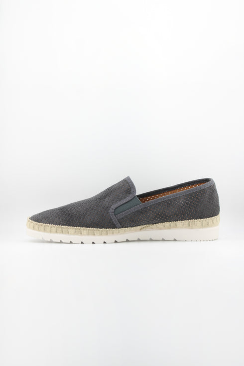Verbenas Men Textured Slip-On Espadrille Loafers